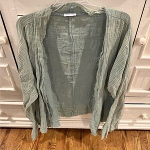 Pink Lily Sage Green Cardigan